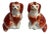 Antique 1870's Red & White Staffordshire Dogs - a Pair For Sale