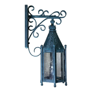 Exquisite Single Iron Wall Lantern - A Timeless Architectural Accent