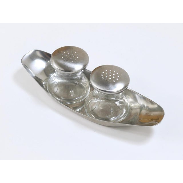 A set of lovely modernist Bauhaus "Max & Moritz salt and pepper twins“ shakers, original vintage from the 1950s. Designed...