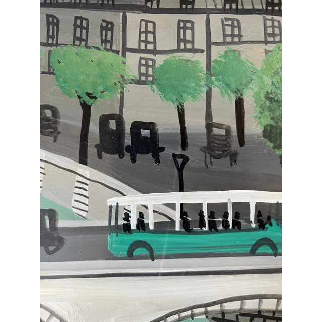 Armand Marie Guérin, Passerelle métallique, Oil on Wood For Sale - Image 4 of 11