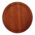 1980s Handcrafted Extra Large Round Walnut Tray | Small Table Top For Sale