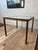 Mid-Century Modern Mid Century Faux Bois Textured Metal and Glass Side Table, 1980s For Sale - Image 3 of 9