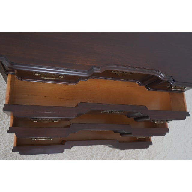 Ethan Allen Ethan Allen Cherry Block Front Bachelors Chest For Sale - Image 4 of 18