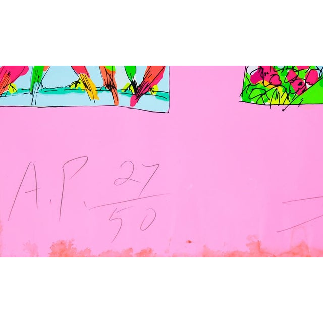 Walasse Ting, Things I Like (Rose), Screen Print For Sale - Image 4 of 10
