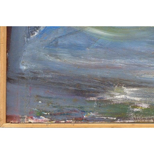 1990s Abstract Acrylic Painting on Canvas by Warren Fischer ‘American, 1943-2001’ For Sale - Image 5 of 14