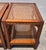 Brown Pair Vintage Mid Century Cane & Glass Side/End Tables For Sale - Image 8 of 18