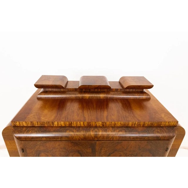 Vintage Polish Walnut Chest of Drawers, 1940s For Sale - Image 4 of 7