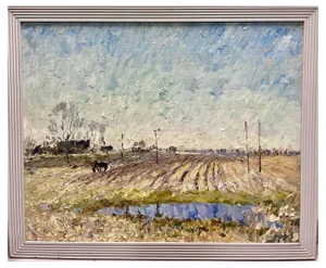 Georgij Moroz, Countryside Landscape, Oil Painting, 2007