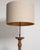 1970-1979 France Rich Walnut Brown Turned Walnut Floor Lamp For Sale - Image 11 of 11