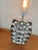 Modern Silver Chrome Ceramic Table Lamp For Sale - Image 4 of 12