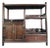 1960s Huanghuali Curio Cabinet / Asymmetrical Display Shelf With Drawer For Sale