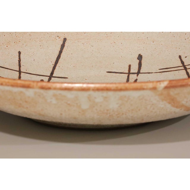 Warren MacKenzie Mid 20th Century Mid-Century Modern Warren MacKenzie Monumental Ceramic Platter For Sale - Image 4 of 10