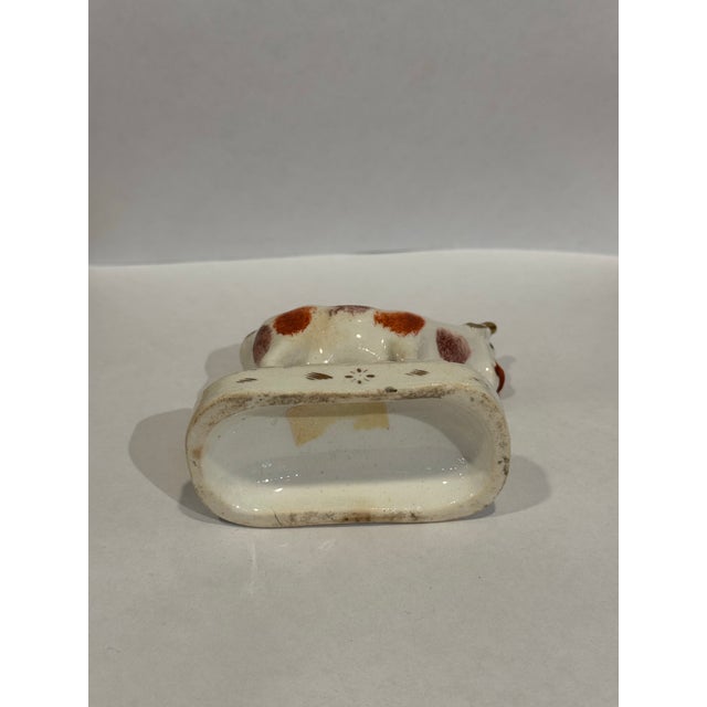 19th Century Staffordshire Cow Figurine For Sale In Boston - Image 6 of 6