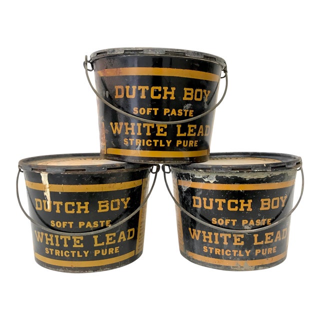 Vintage Dutch Boy Paint Cans Set of 3 Chairish