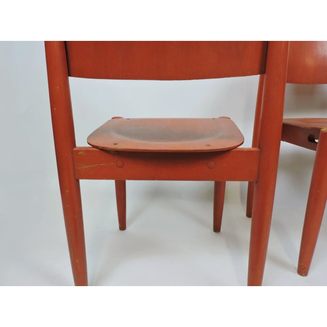 1960s Ilmari Tapiovaara Set of 3 Stacking Wilman Chairs Scandinavian Modern For Sale - Image 10 of 12