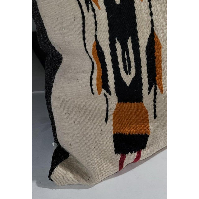 Folk Art 1940s Pair of Yei Woven Corn Stock Dancer Pillows For Sale - Image 3 of 5