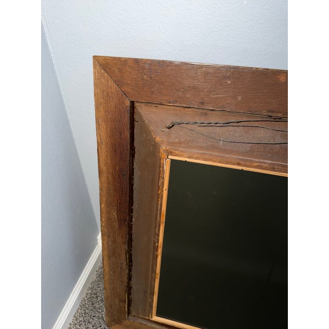 Mid-century vintage, solid wood frame with hand-applied gold leaf embellishments, excellent decorative condition with...