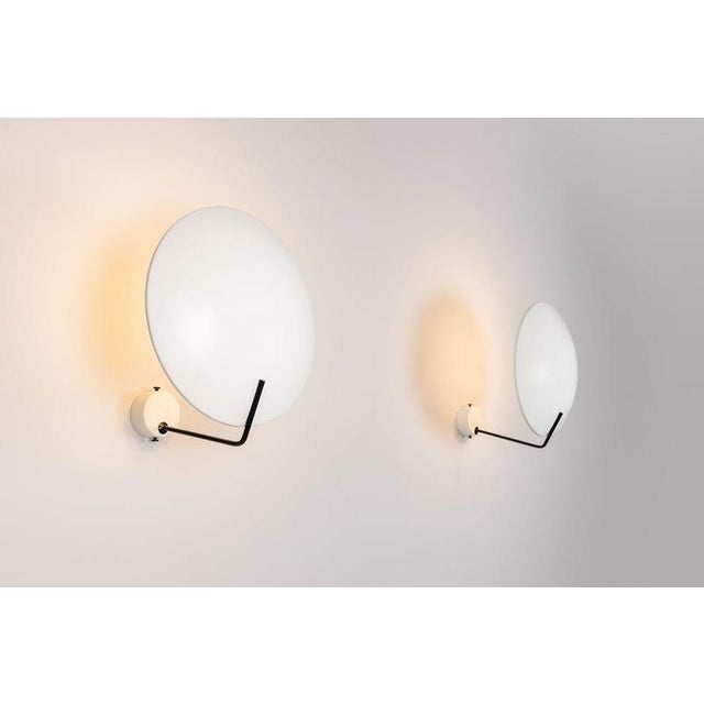 Mid-Century Modern Model 232 Wall Sconces by Bruno Gatta for Stilnovo, Italy, 1954, Set of 2 For Sale - Image 3 of 16