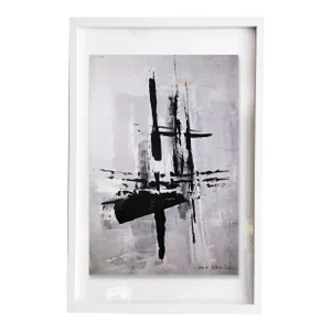 "Aria. VIII" Framed Contemporary Minimalist Abstract Painting