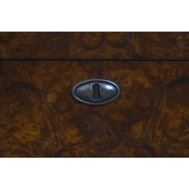 Wood Burl Wood Lidded Box on Stand For Sale - Image 7 of 16