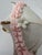 Italian Vintage Italian Capodimonte Porcelain Pink Laced Gold Trimmed Umbrella Parasol Figurine For Sale - Image 3 of 9