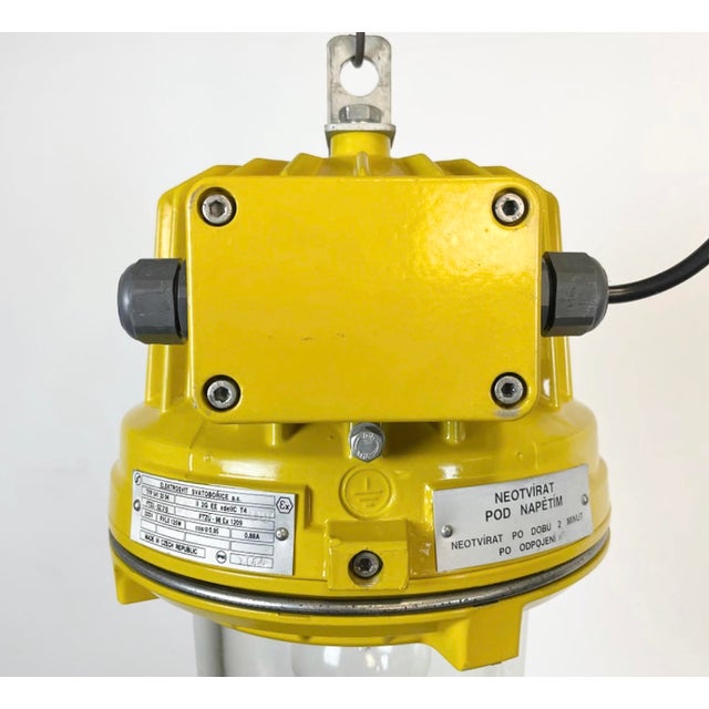Industrial Yellow Explosion Proof Lamp from Elektrosvit, 1990s For Sale - Image 10 of 16