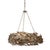Classic Six Candle Chandelier With Graceful Swooping Leaves. Finished In Rusticated Silver. Crafted By Italian Artisans....