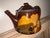 Royal Doulton Kingsware England ceramic teapot depicting Don Quixote and Sancho Panza 13 cm high, 21 cm wide and 14 cm deep