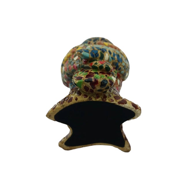 Vintage Multicolored Mosaic Owl For Sale - Image 4 of 4