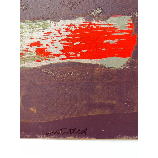 1972 "Untitled" abstract by Jane Oldham; pencil signed, titled and numbered 1 of 5. This print is exceptionally well done...