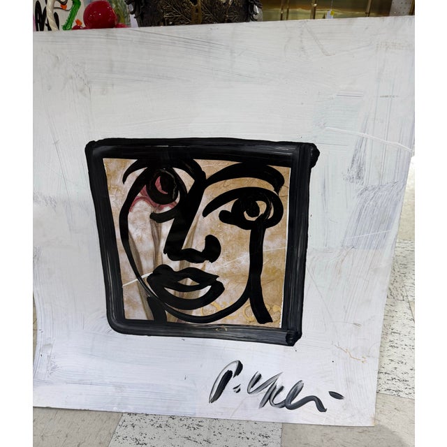 PETER KEIL ACRYLIC PAINTING 26”x27 Excellent condition unframed The product is a 26" x 27" acrylic painting by artist...