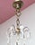Gold French Chandelier in Brass with Green Crystals, 1920s For Sale - Image 8 of 10