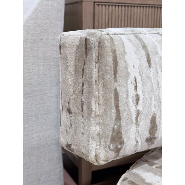 Late 20th Century Late 20th Century Tomlinson Cambria Curved Velvet Sofa by Theodore Alexander For Sale - Image 5 of 10