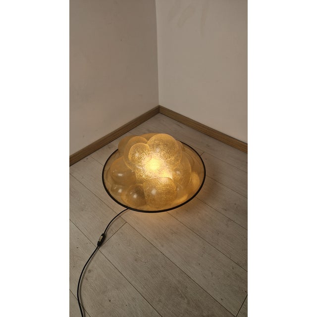 Model 640 Table Lamp with Profiterole in Plastic Fiber by Sergio Asti for Martinelli Luce, 1960s, in Very Good conditions....