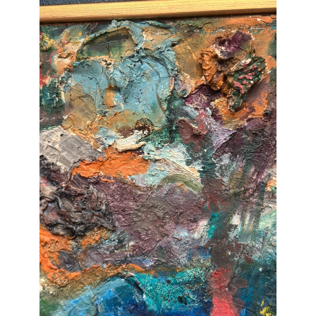 Ulf Eriksson, Abstract Composition, 1970s, Oil on Panel, Framed For Sale - Image 8 of 11