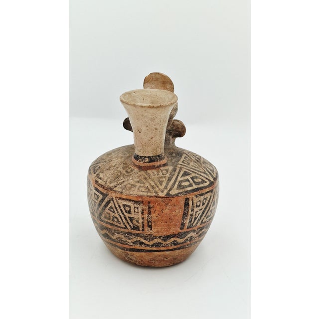 Anthropomorphic Terracotta Vase from the Ancient Pre-Columbian Cultures of the Andes For Sale - Image 10 of 15