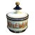 Florentine Blue/White Ceramic Round Box For Sale