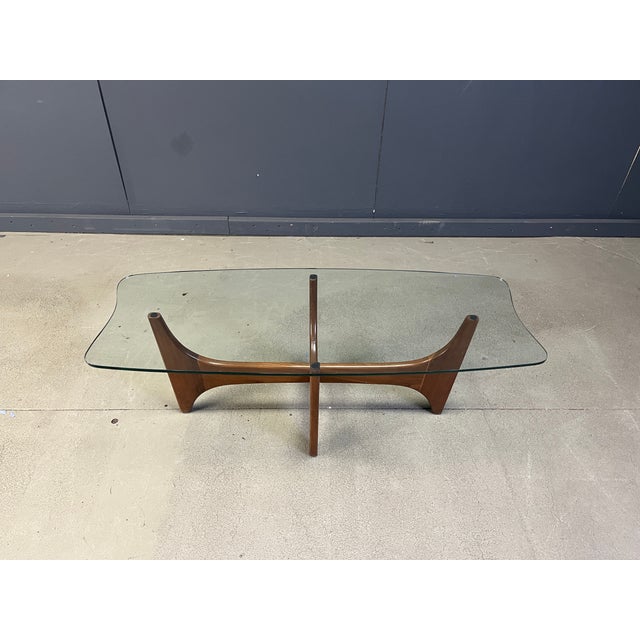 1960s Mid-Century Scandinavian Teak and Glass Coffee Table, 1960s For Sale - Image 5 of 12