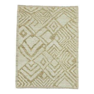 Turkish Tulu Handmade Rug 3'8" x 4'10" #20507 For Sale