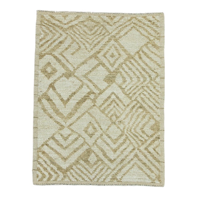 Turkish Tulu Handmade Rug 3'8" x 4'10" #20507 For Sale