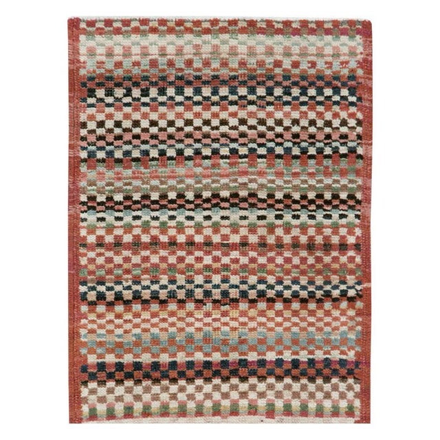 A vintage Turkish Anatolian Art Deco style rug in runner format handmade during the mid-20th century. Turkish Rugs &...