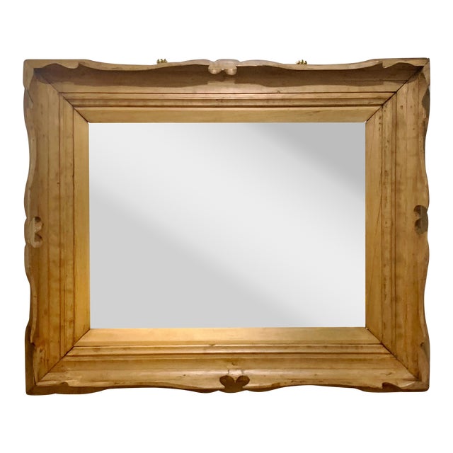 Rustic Pine Wall Mirror Chairish