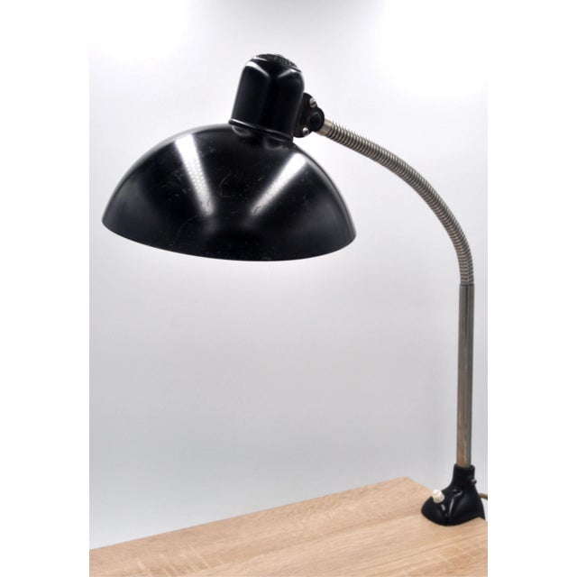Black Bauhaus Model 6740 Table Lamp by Christian Dell from Kaiser Idell / Kaiser Leuchten For Sale - Image 8 of 8