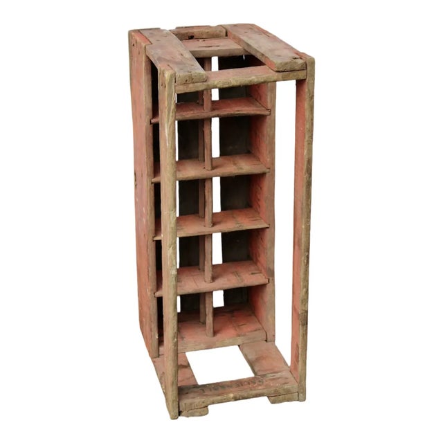 French vintage wooden wine crate carrier in original condition. Very strong and useable to carry 10 regular 75cm/750ml...