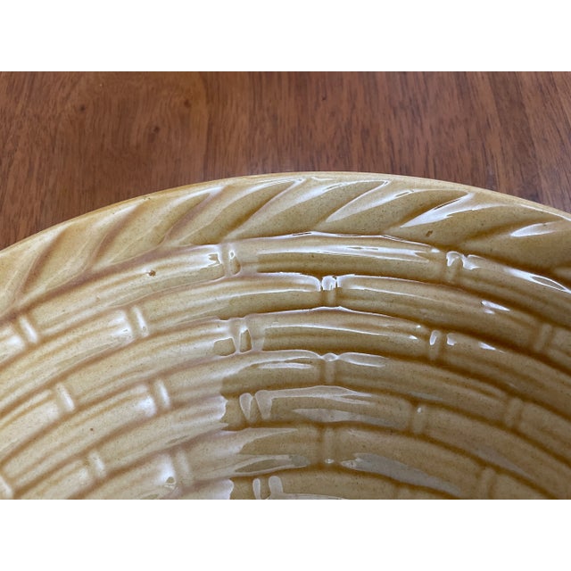 Ceramic Vintage German Schramberg Majolica Platter For Sale - Image 7 of 9