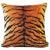 Black Tiger Cat Cotton Throw Pillow For Sale - Image 8 of 8