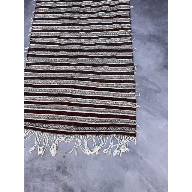 Textile Moroccan Vintage Throw - 3'0" X 6'3" Ft For Sale - Image 7 of 9
