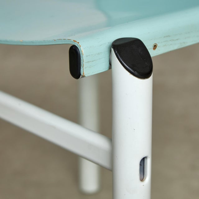 Aqua Mastro Chair attributed to Afra and Tobia Scarpa for Molteni, 1980s For Sale - Image 8 of 18