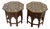 Indian Hoshiarpur Octagonal Rosewood Inlaid Tables, Set of 2 For Sale