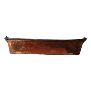 18th Century French Copper Fish Kettle (B) For Sale